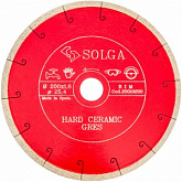 Алмазный диск по керамограниту, плитке, кафелю 200 мм Hard Ceramic Gres Solga Diamant