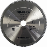Пильный диск по дереву 400x100Tx50 Industrial Дерево Hilberg