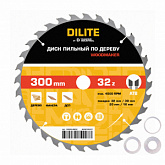 Диск пильный по дереву 300х32/30/20/16 мм Z=32 ATB Woodmaker DILITE by Diamond Industrial